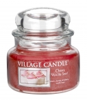 Village Candle Vonná svíčka ve skle, Višeň a vanilka - Cherry Vanilla Swirl, 11oz Premium