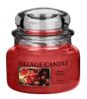 Village Candle Vonná svíčka ve skle, Červené květy - Berry Blossom, 11oz Premium