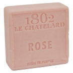 Le Chatelard Mýdlo čtverec - Růže, 100g