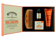 Scottish Fine Soaps Pánská Dárková sada Péče o pleť a vousy - Černý pepř a ostropestřec