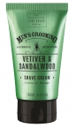 Scottish Fine Soaps Pánský Krém na holení - Vetiver a Santalové dřevo, 150ml