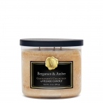 Village Candle Vonná svíčka ve skle - Bergamot & Amber - Bergamot a ambra, 17oz